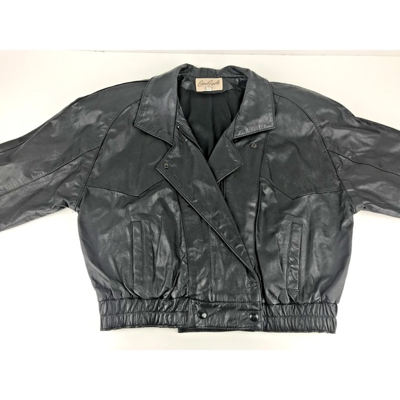 Evan Arpelli Jackets & Blazers - Evan Arpelli Womens Black Leather Long Sleeve Full Zip Motorcycle Jacket Size XS